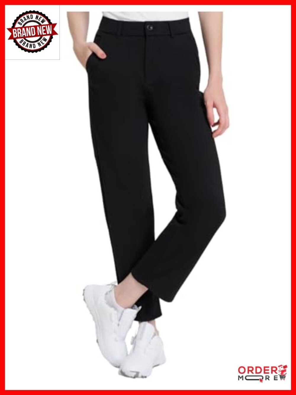Women's Golf Pants 7/8 Ankle Stretch Dress Pants Work Travel Pants
